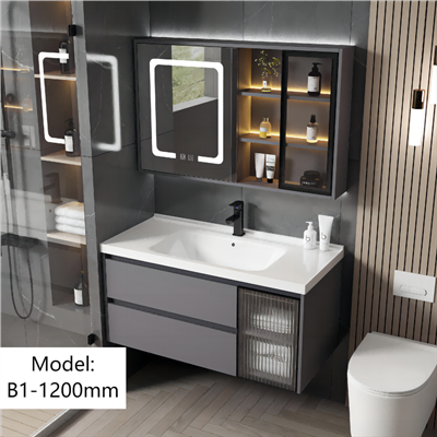 خزانة خشبية للحمام مقاومة للماء